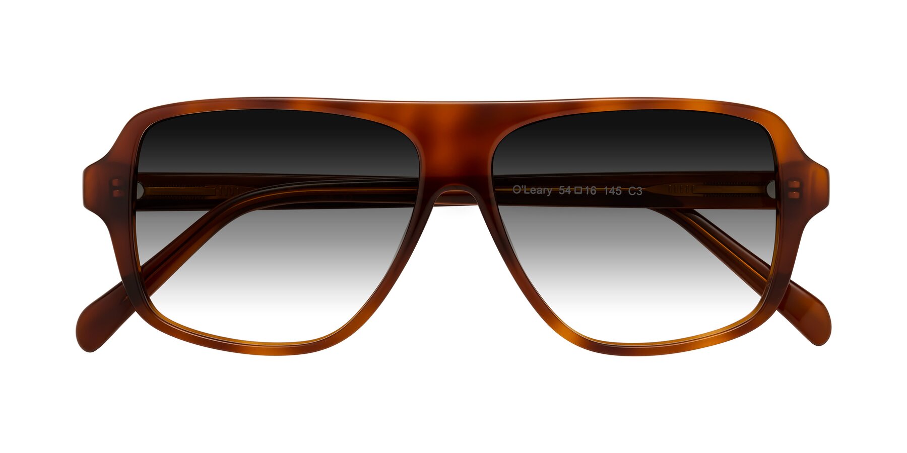 Folded Front of O'Leary in Maple Syrup with Gray Gradient Lenses