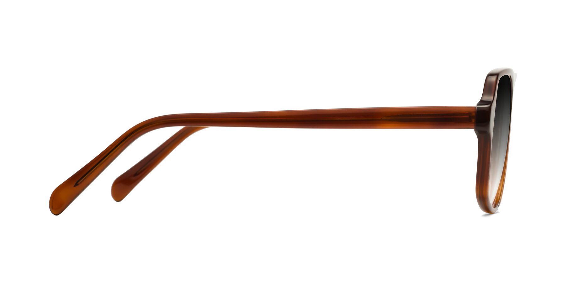 Side of O'Leary in Maple Syrup with Gray Gradient Lenses