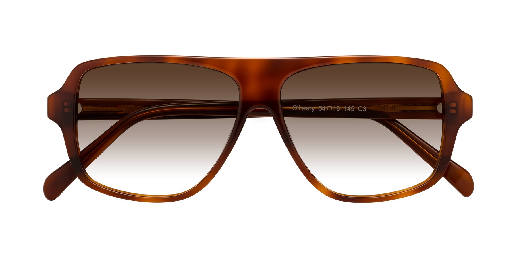 Folded Front of O'Leary in Maple Syrup with Brown Gradient Lenses