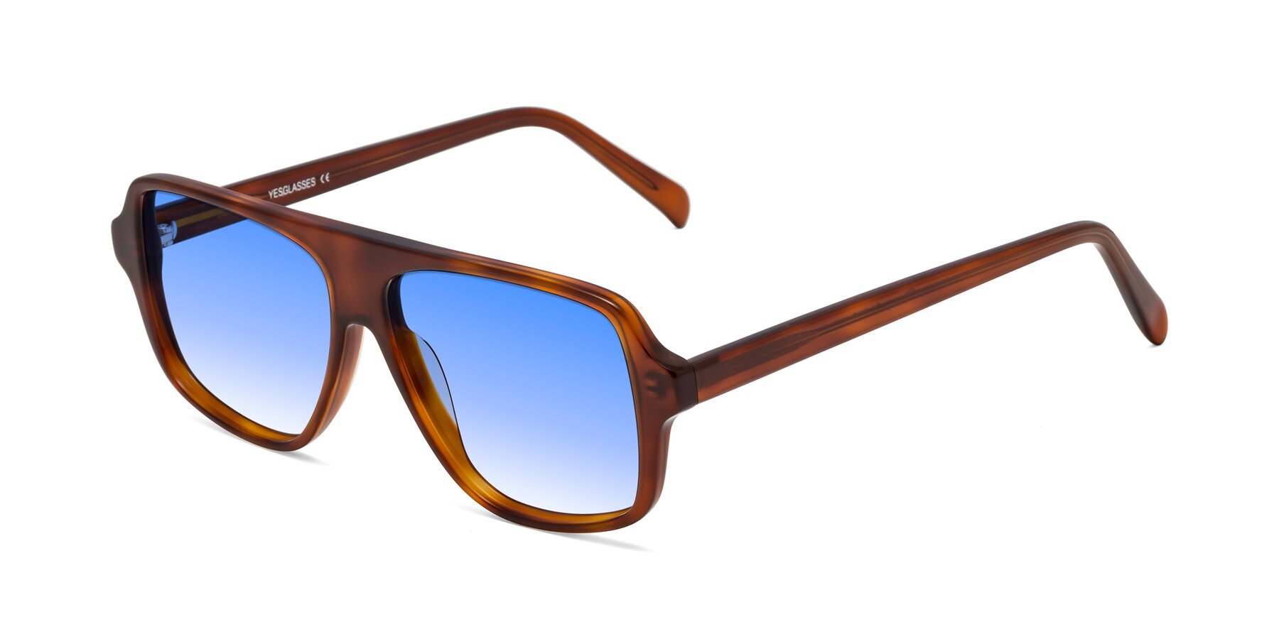 Angle of O'Leary in Maple Syrup with Blue Gradient Lenses