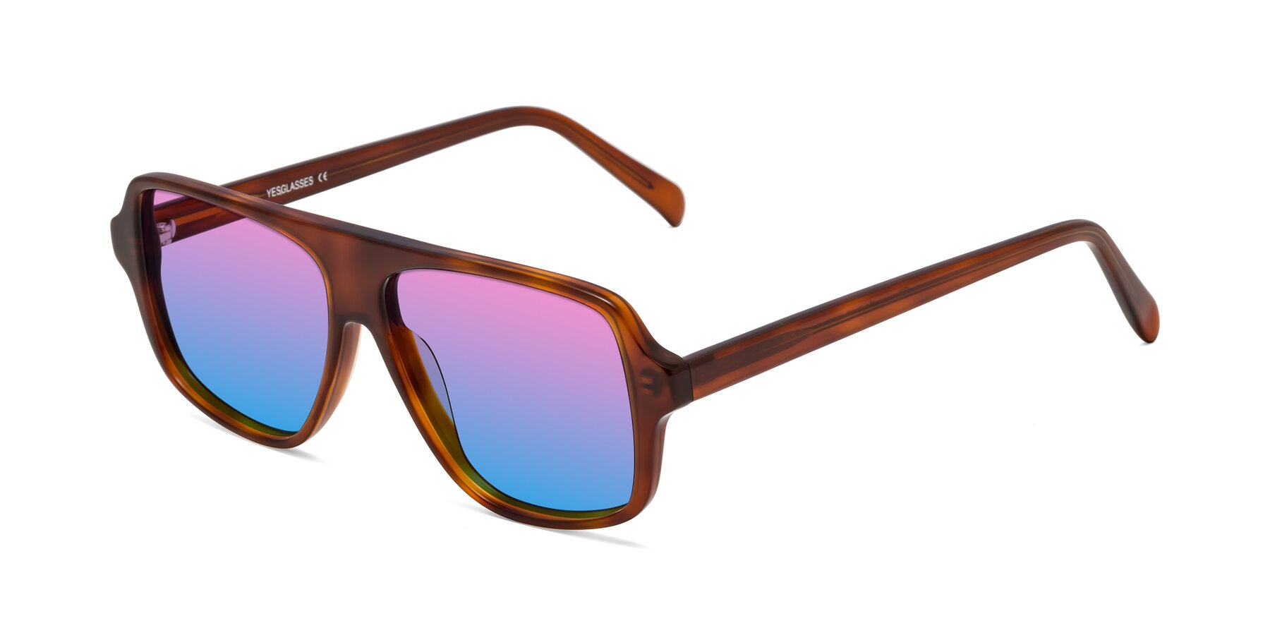 Angle of O'Leary in Maple Syrup with Pink / Blue Gradient Lenses