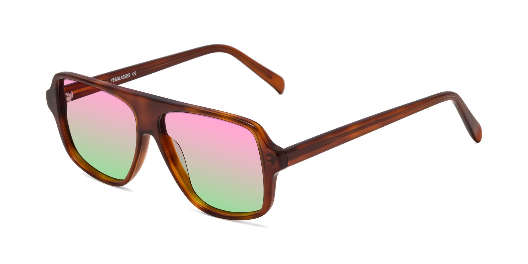 Angle of O'Leary in Maple Syrup with Pink / Green Gradient Lenses
