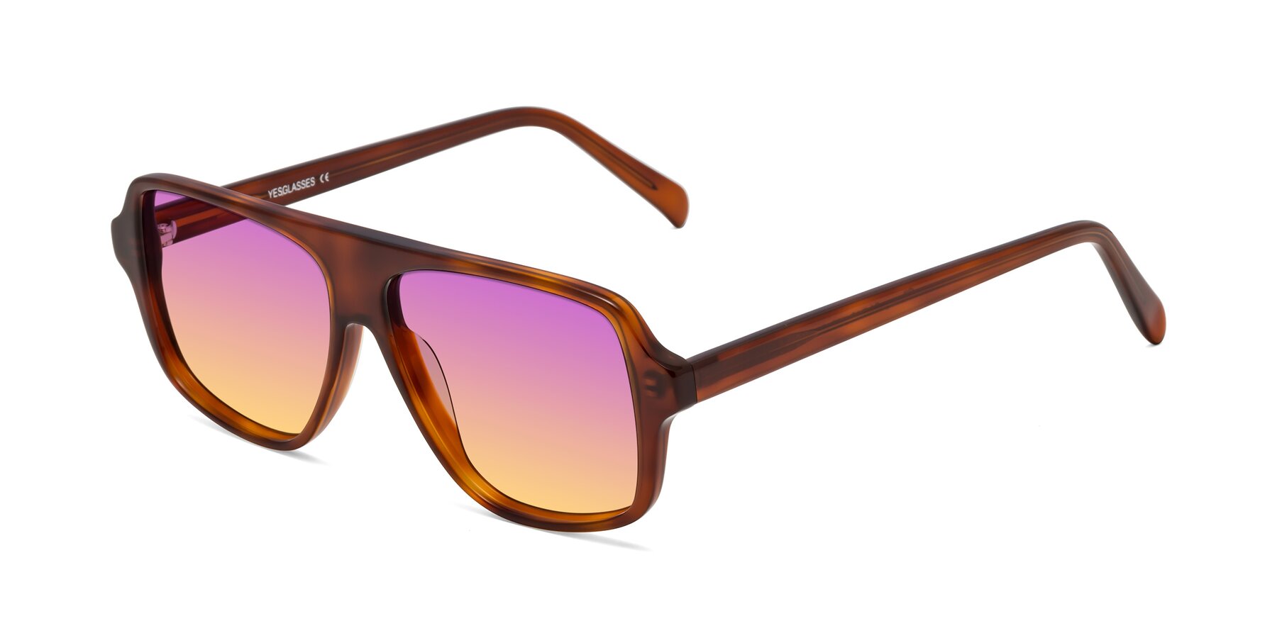 Angle of O'Leary in Maple Syrup with Purple / Yellow Gradient Lenses