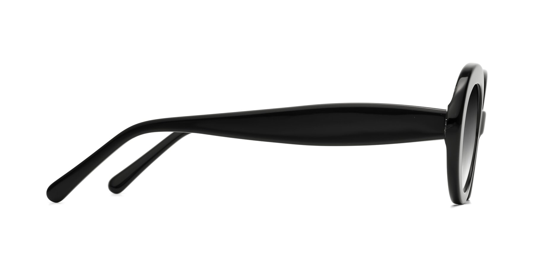 Side of Fair in Black with Gray Gradient Lenses