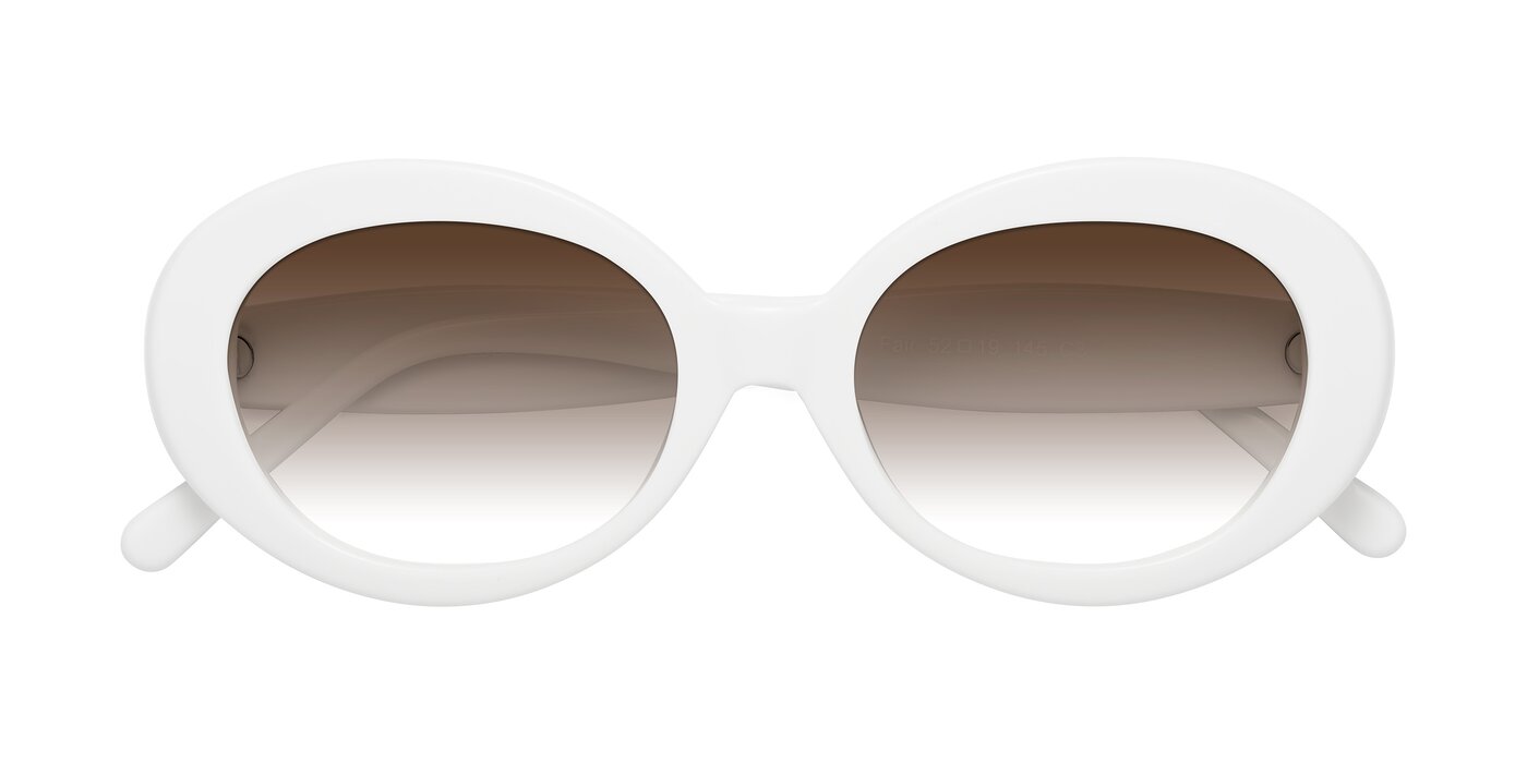 Fair - White Gradient Sunglasses