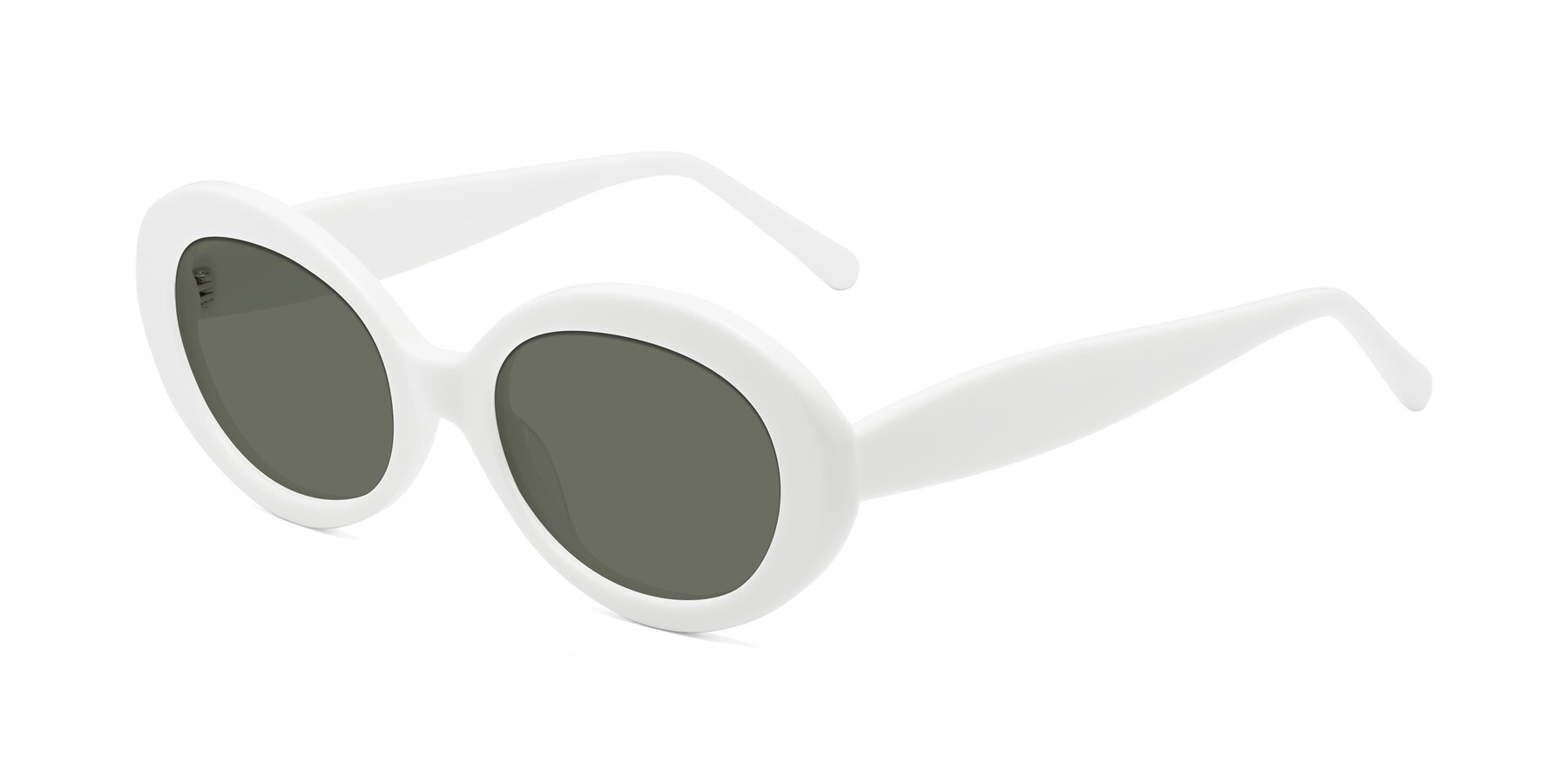 Angle of Fair in White with Gray Polarized Lenses
