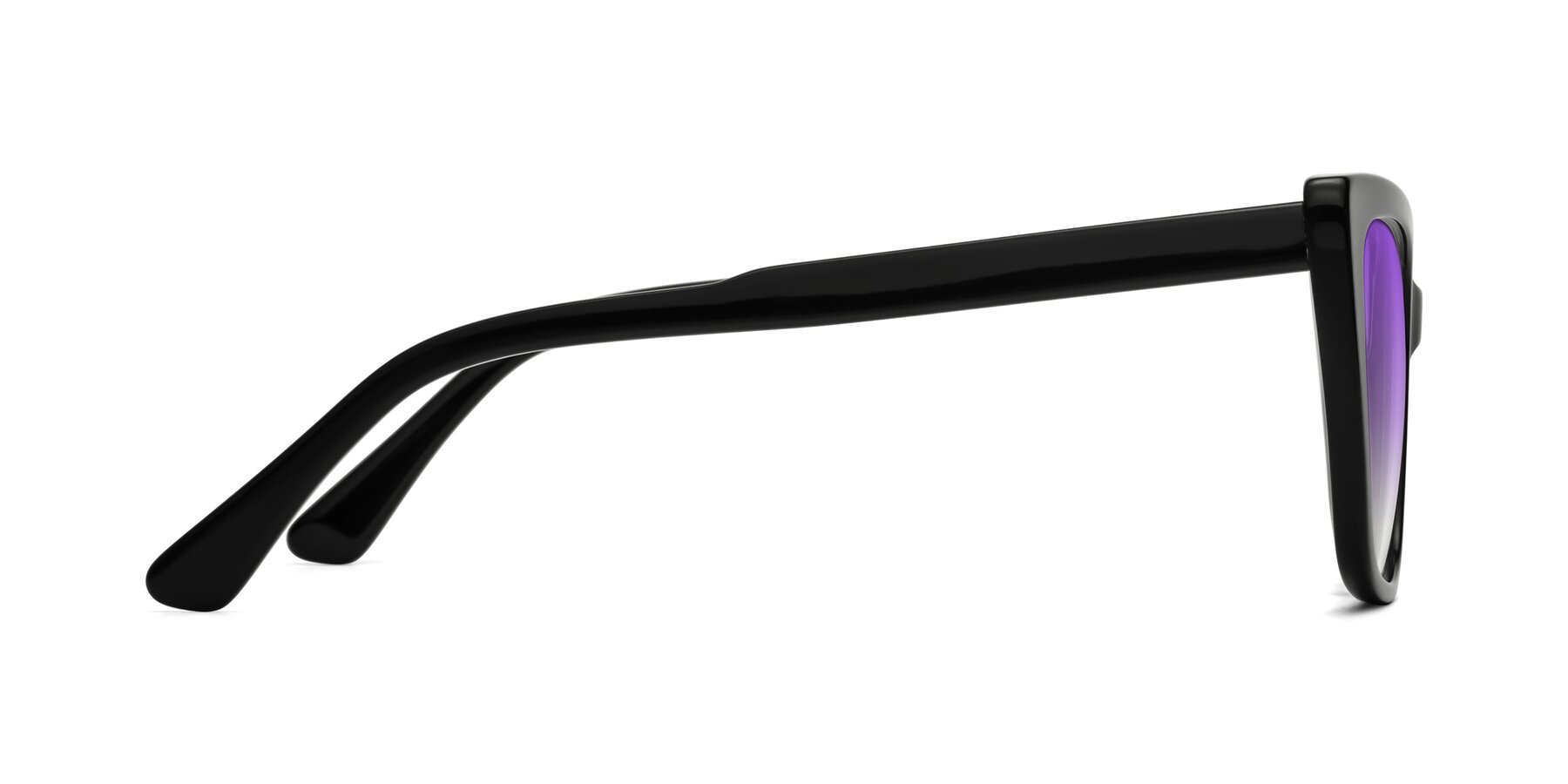 Side of Sites in Black with Purple Gradient Lenses