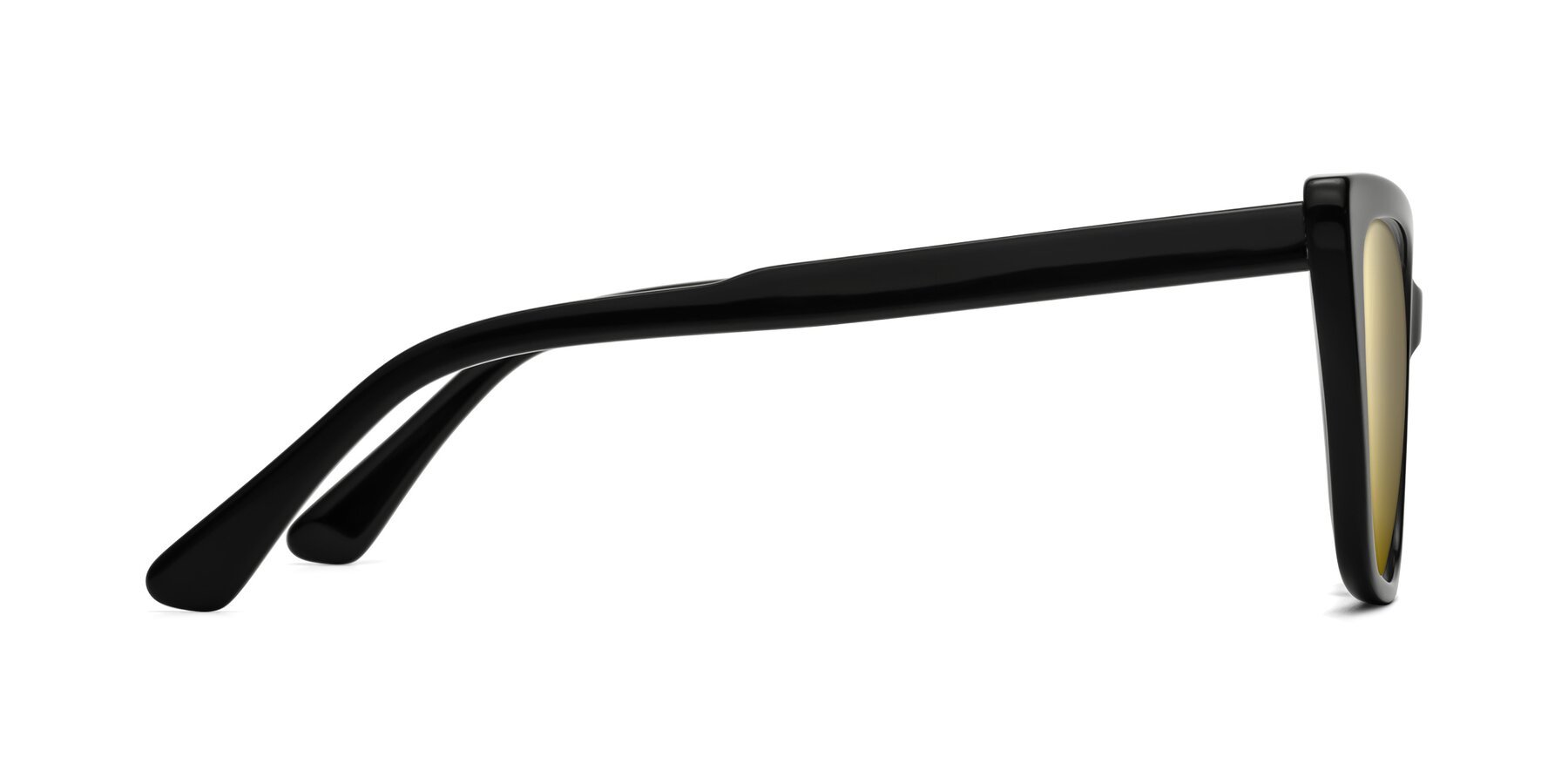 Side of Sites in Black with Gold Mirrored Lenses