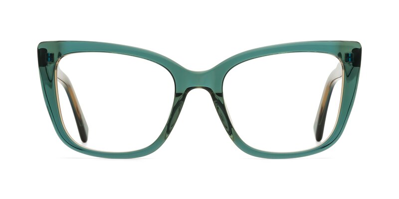 Sites - Transparent Green Eyeglasses