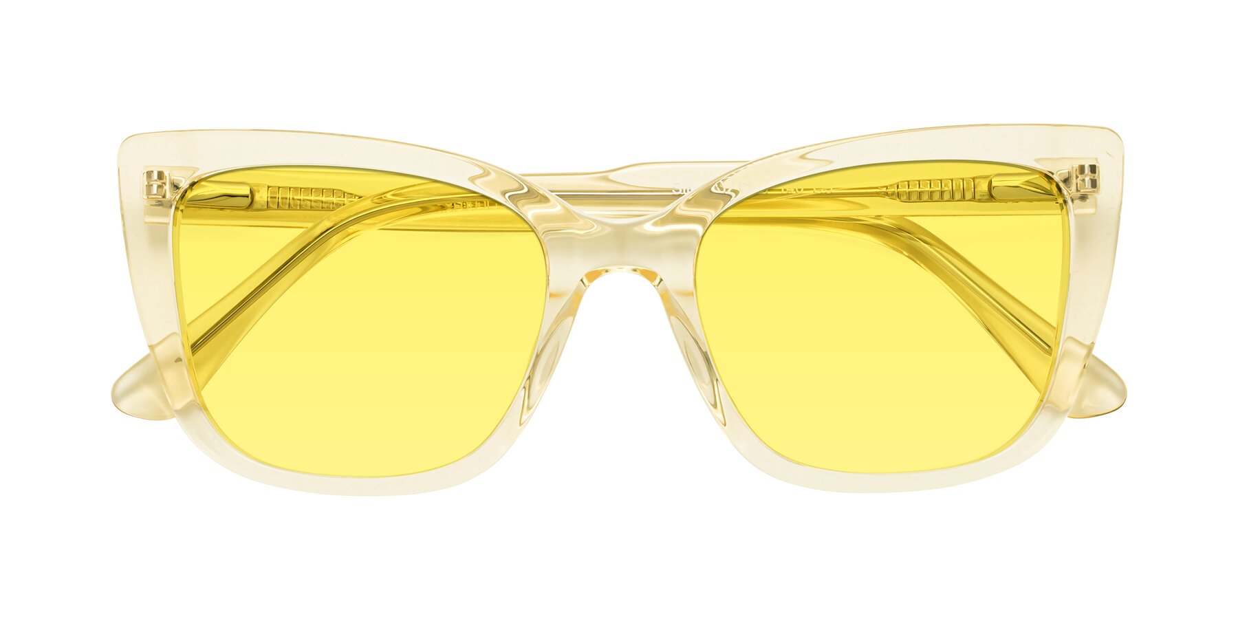 Folded Front of Sites in Transparent Yellow with Medium Yellow Tinted Lenses