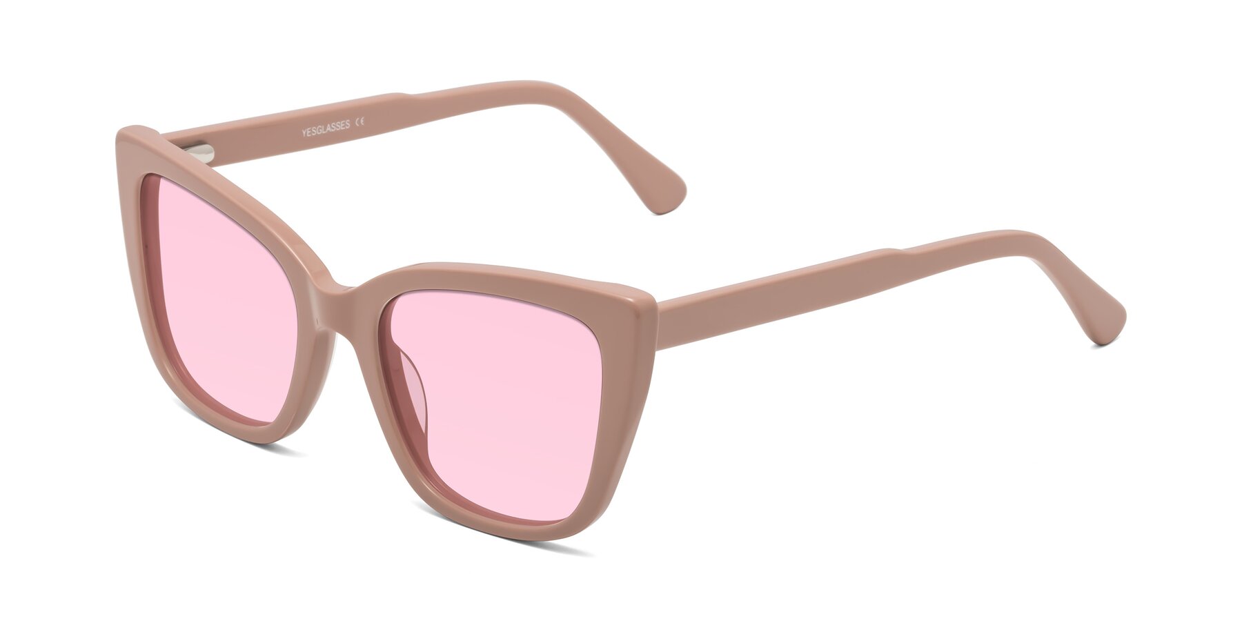 Angle of Sites in Dusty Mauve with Light Pink Tinted Lenses