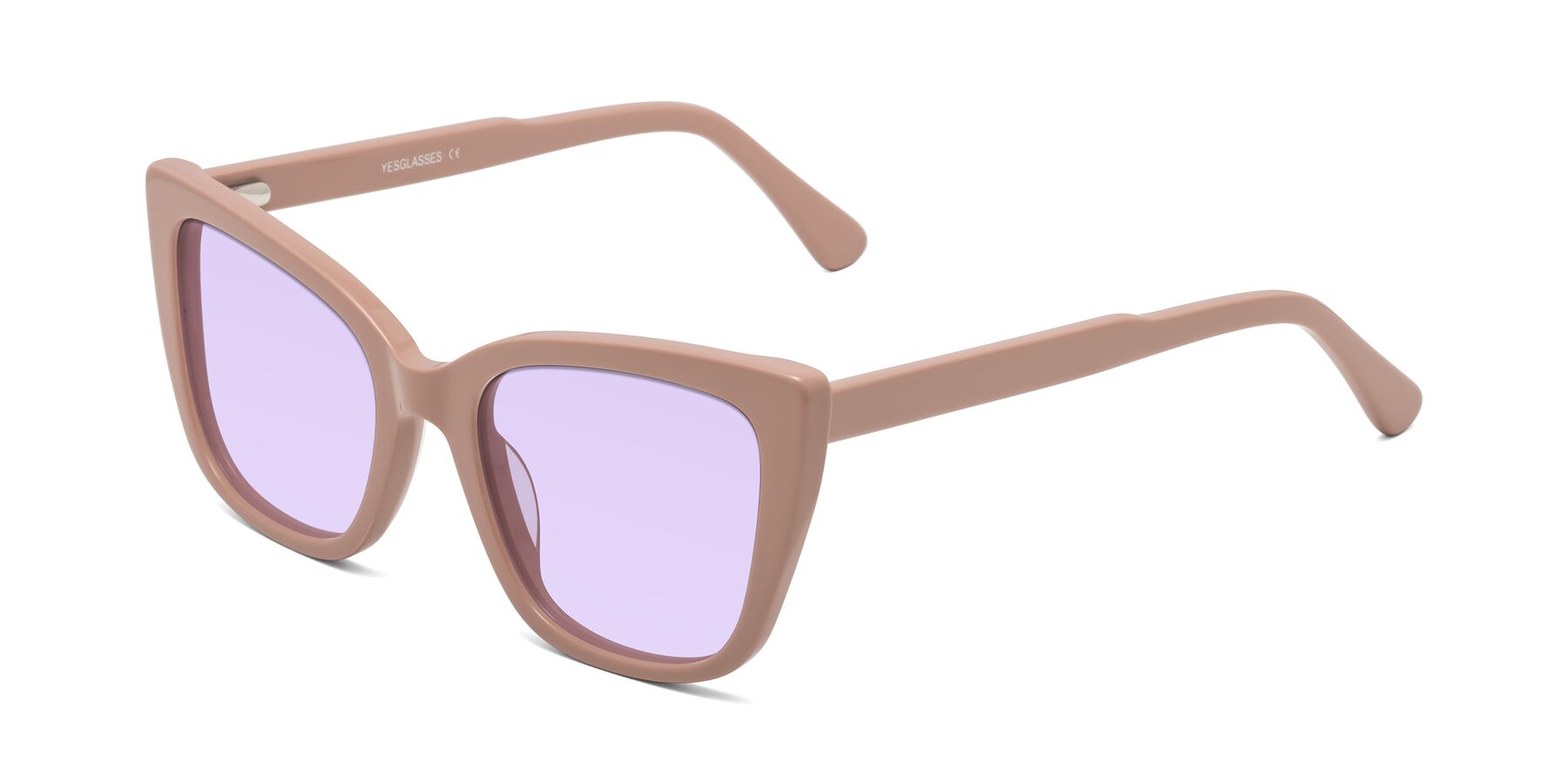 Angle of Sites in Dusty Mauve with Light Purple Tinted Lenses