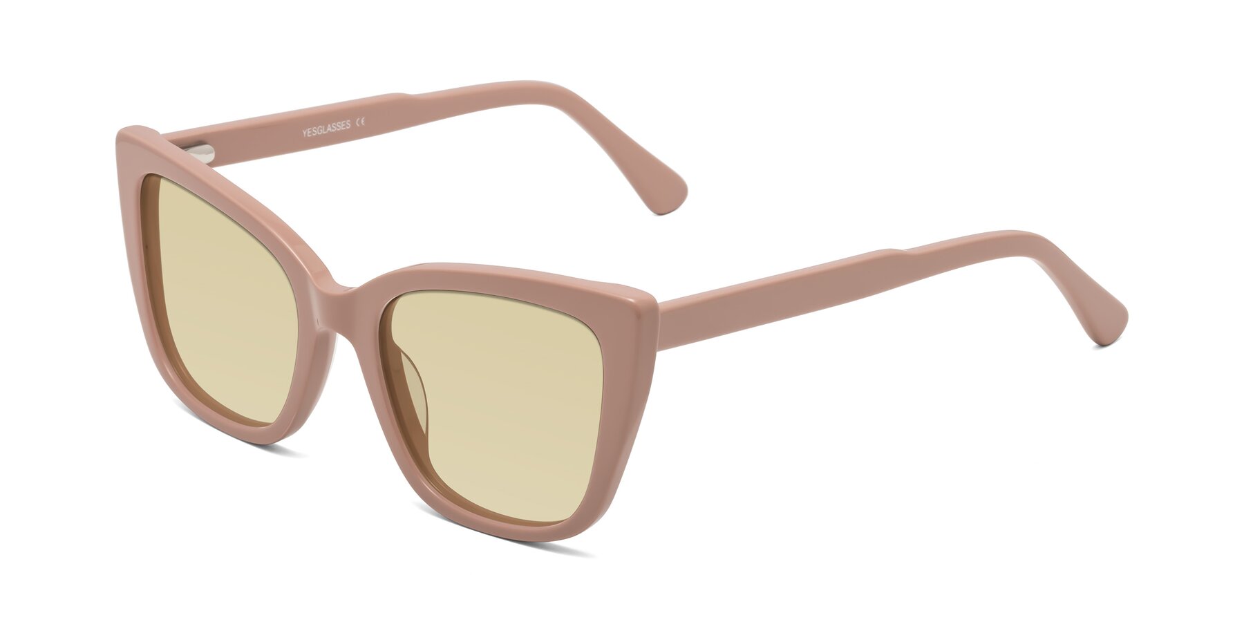 Angle of Sites in Dusty Mauve with Light Champagne Tinted Lenses