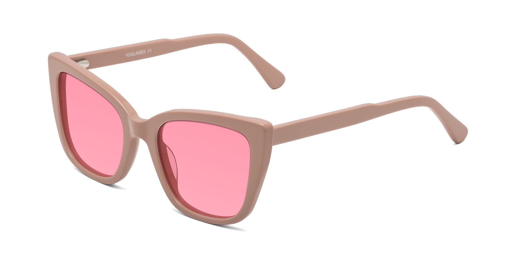 Angle of Sites in Dusty Mauve with Pink Tinted Lenses