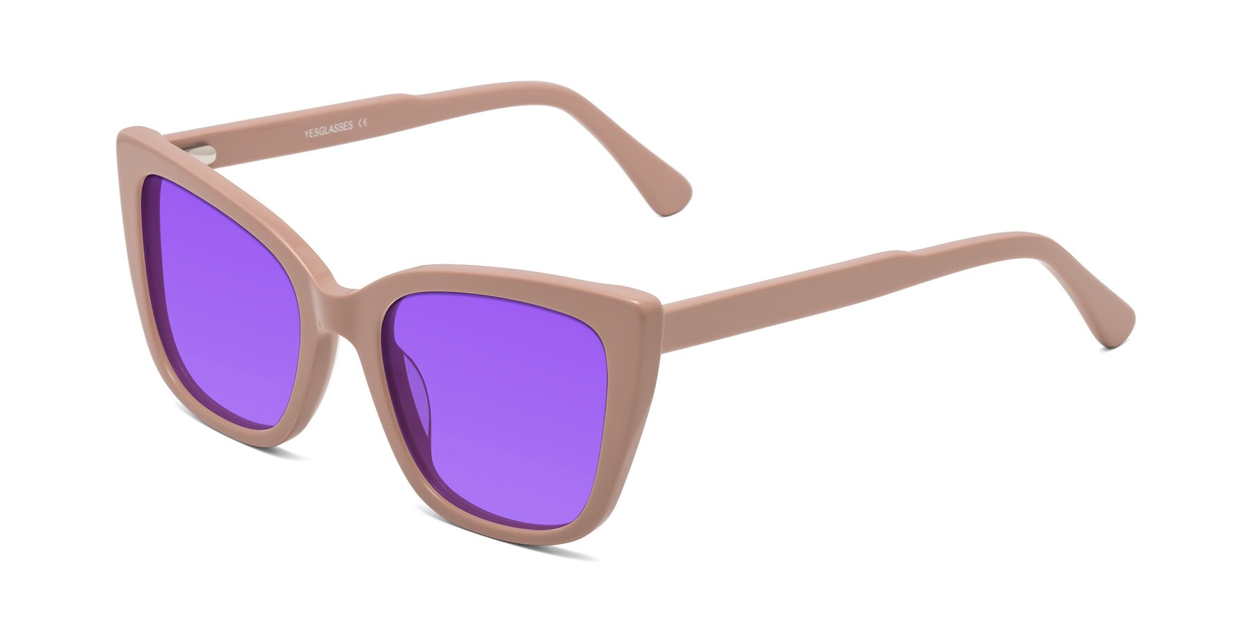 Angle of Sites in Dusty Mauve with Purple Tinted Lenses