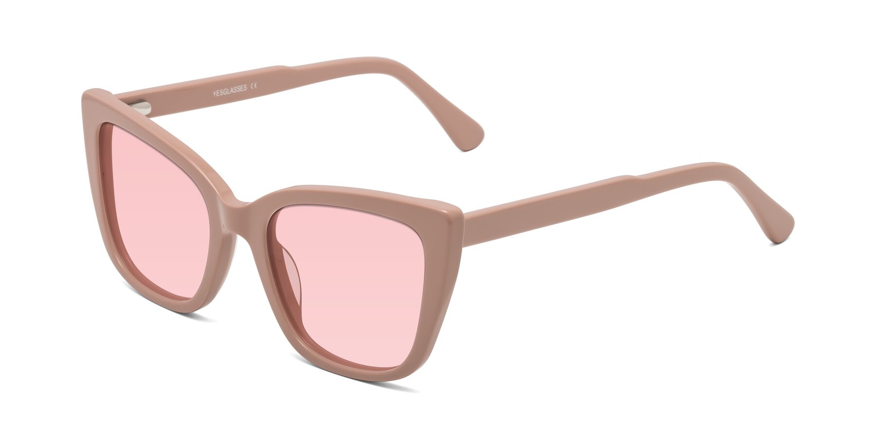 Angle of Sites in Dusty Mauve with Light Garnet Tinted Lenses