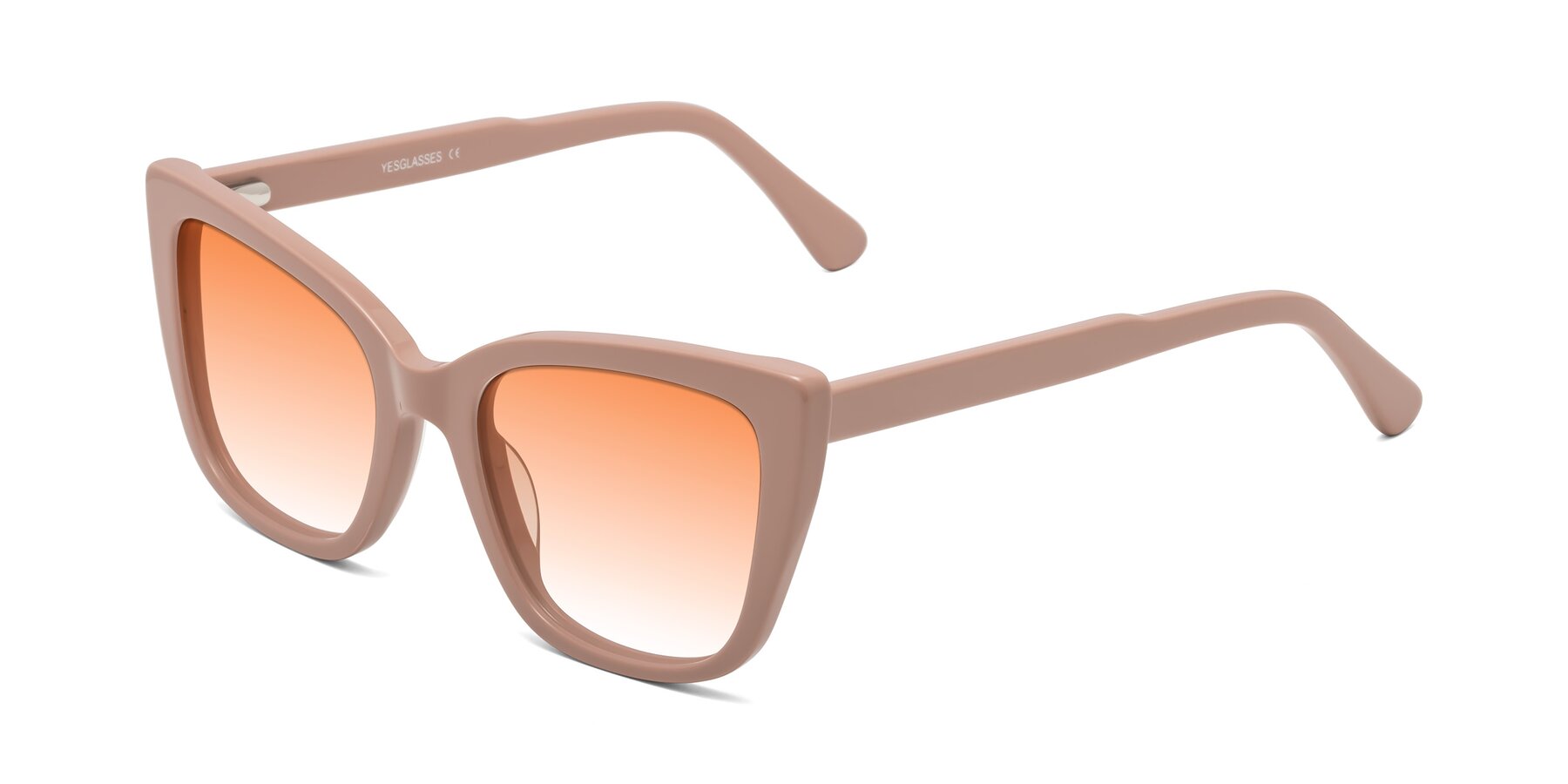 Angle of Sites in Dusty Mauve with Orange Gradient Lenses