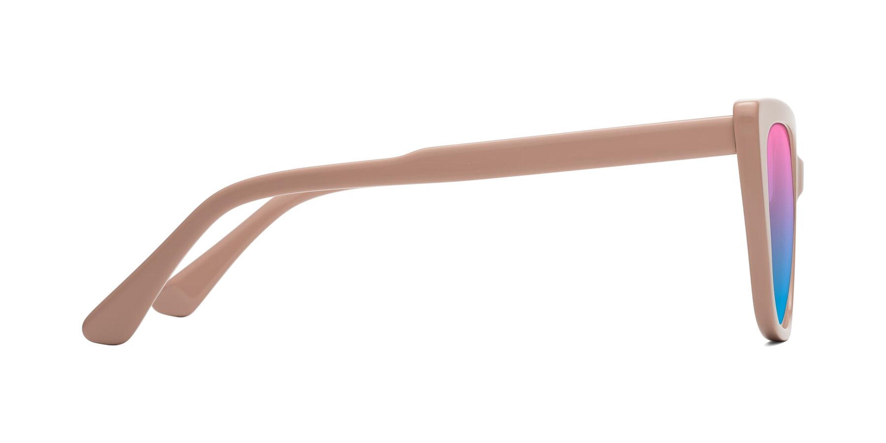 Side of Sites in Dusty Mauve with Pink / Blue Gradient Lenses