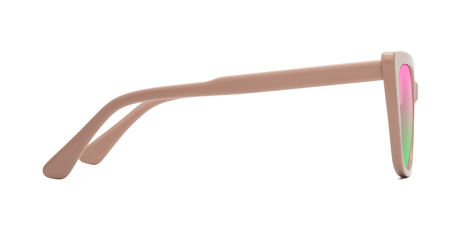 Side of Sites in Dusty Mauve with Pink / Green Gradient Lenses
