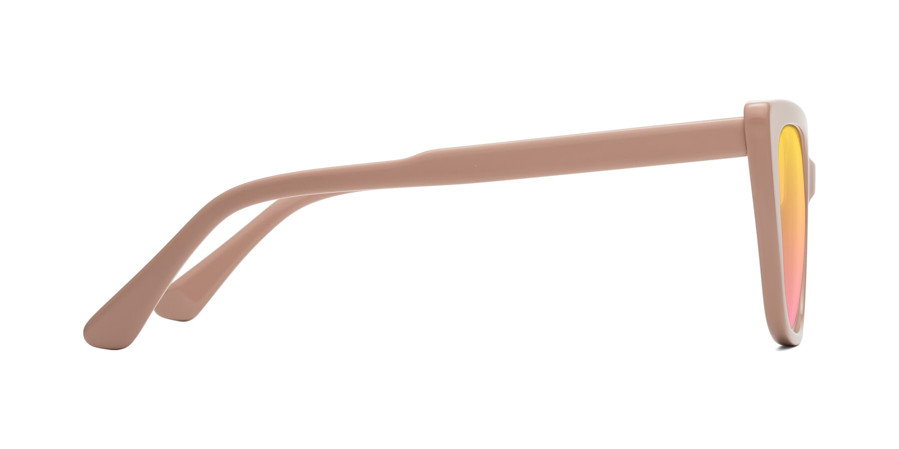 Side of Sites in Dusty Mauve with Yellow / Pink Gradient Lenses