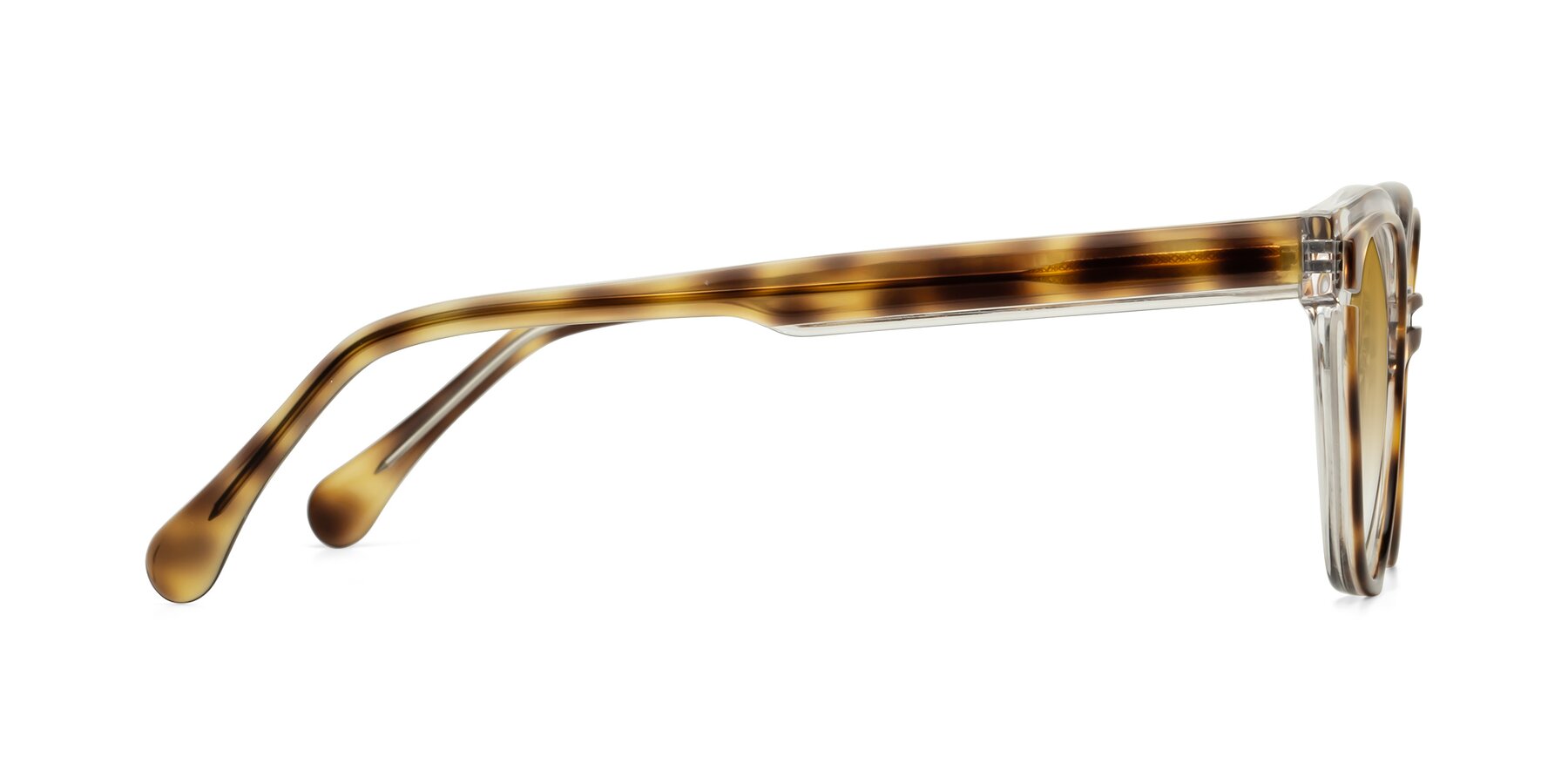 Side of Forest in Brown Tortoise with Champagne Gradient Lenses