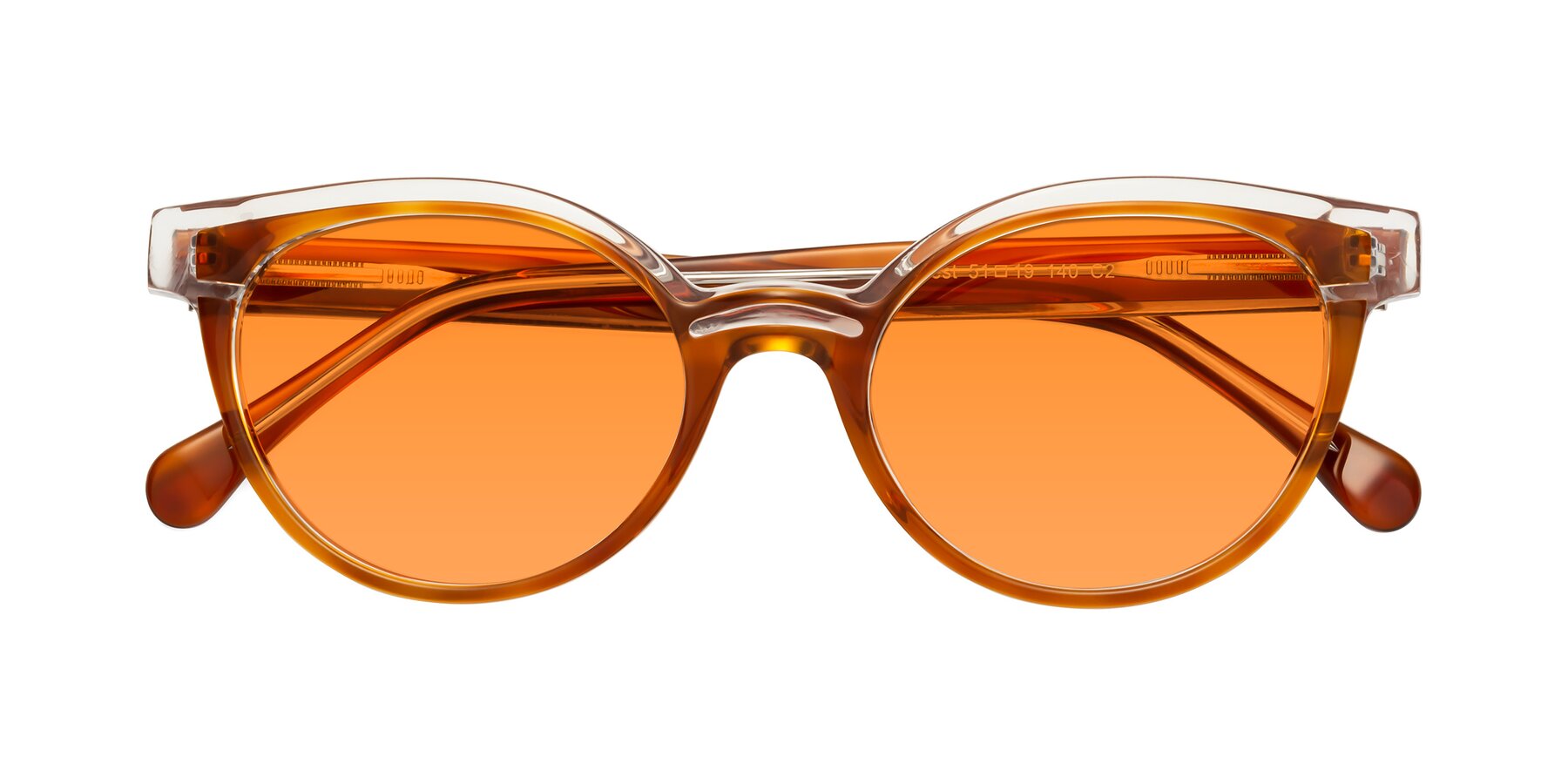 Folded Front of Forest in Amber with Orange Tinted Lenses