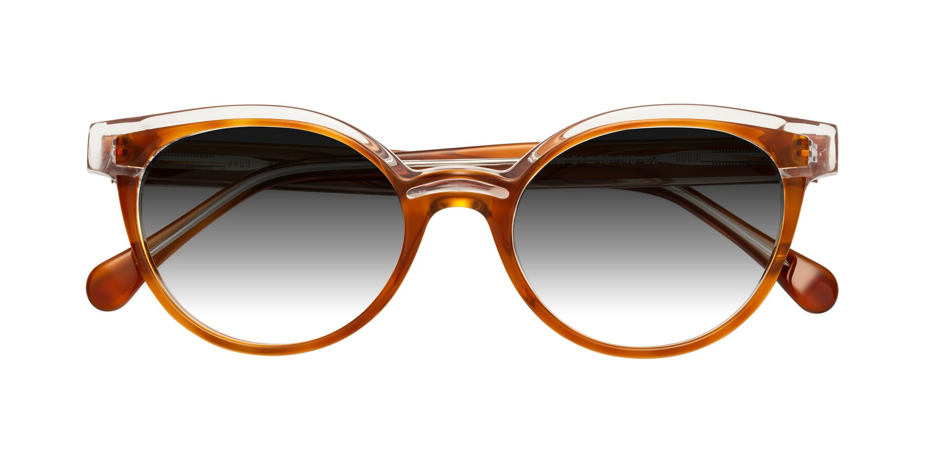 Folded Front of Forest in Amber with Gray Gradient Lenses