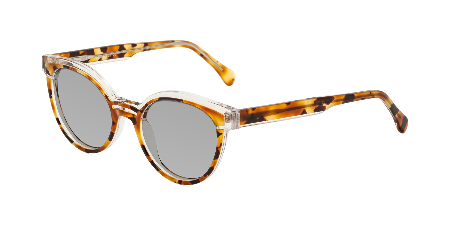Angle of Forest in Ginger Tortoise with Light Gray Tinted Lenses