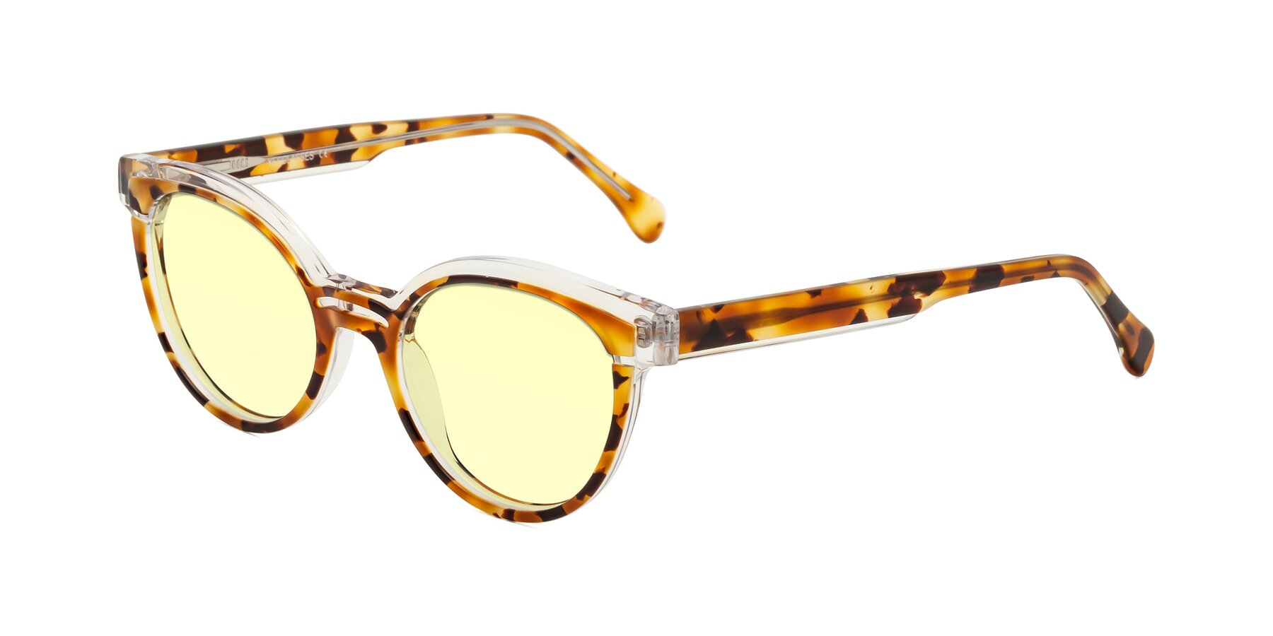 Angle of Forest in Ginger Tortoise with Light Yellow Tinted Lenses