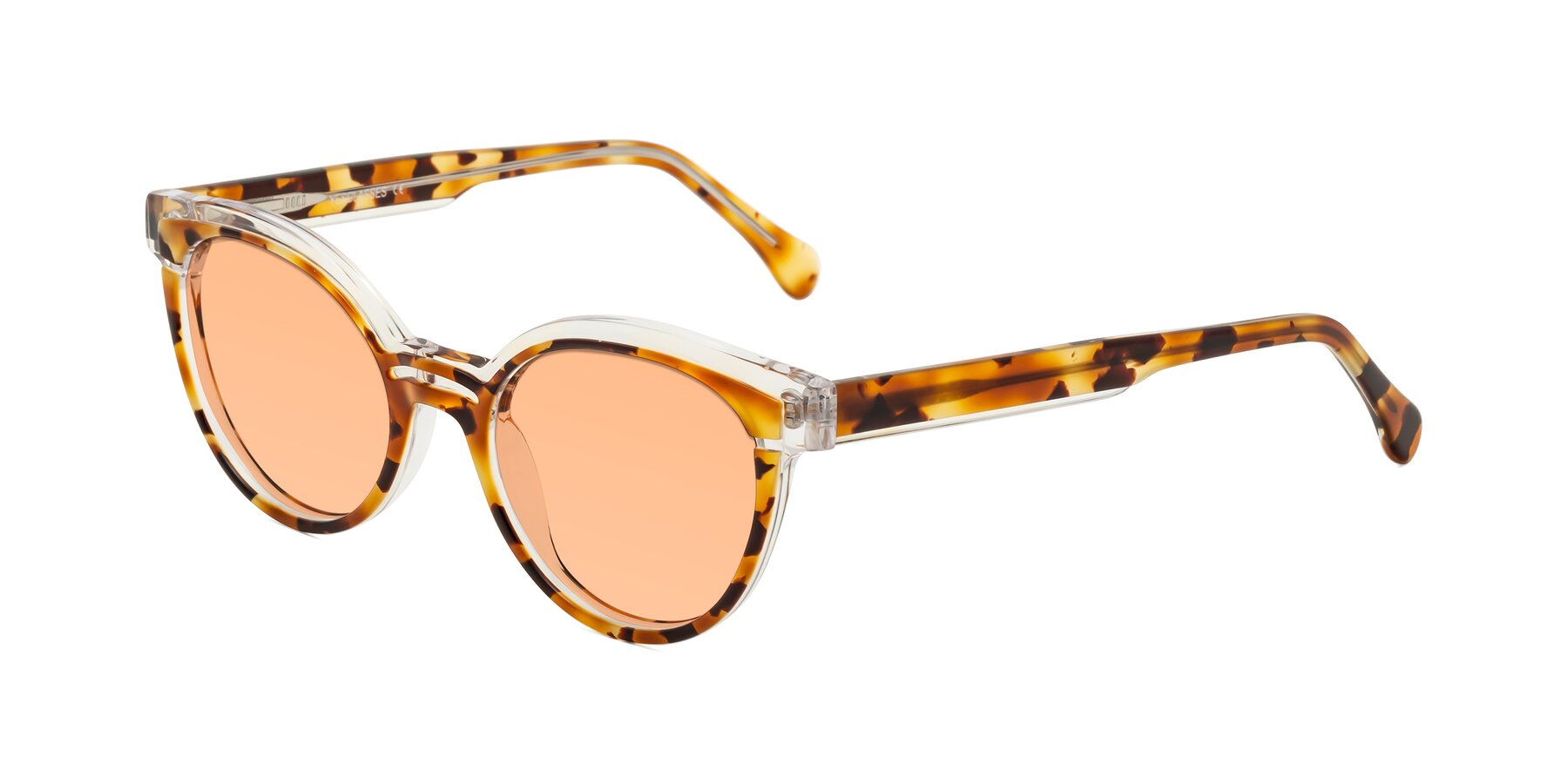 Angle of Forest in Ginger Tortoise with Light Orange Tinted Lenses