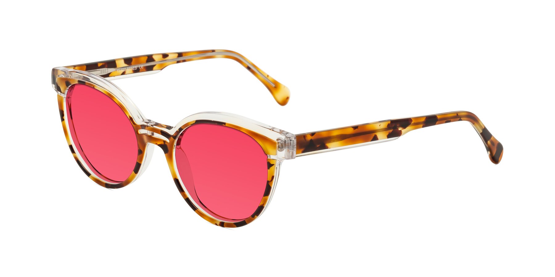 Angle of Forest in Ginger Tortoise with Red Tinted Lenses