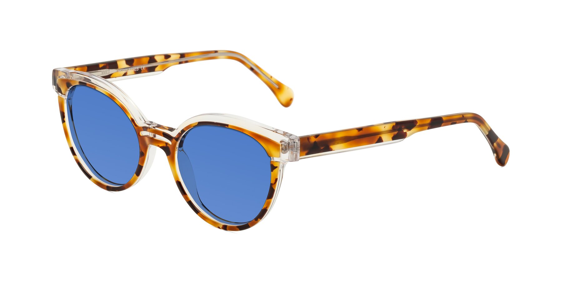 Angle of Forest in Ginger Tortoise with Blue Tinted Lenses