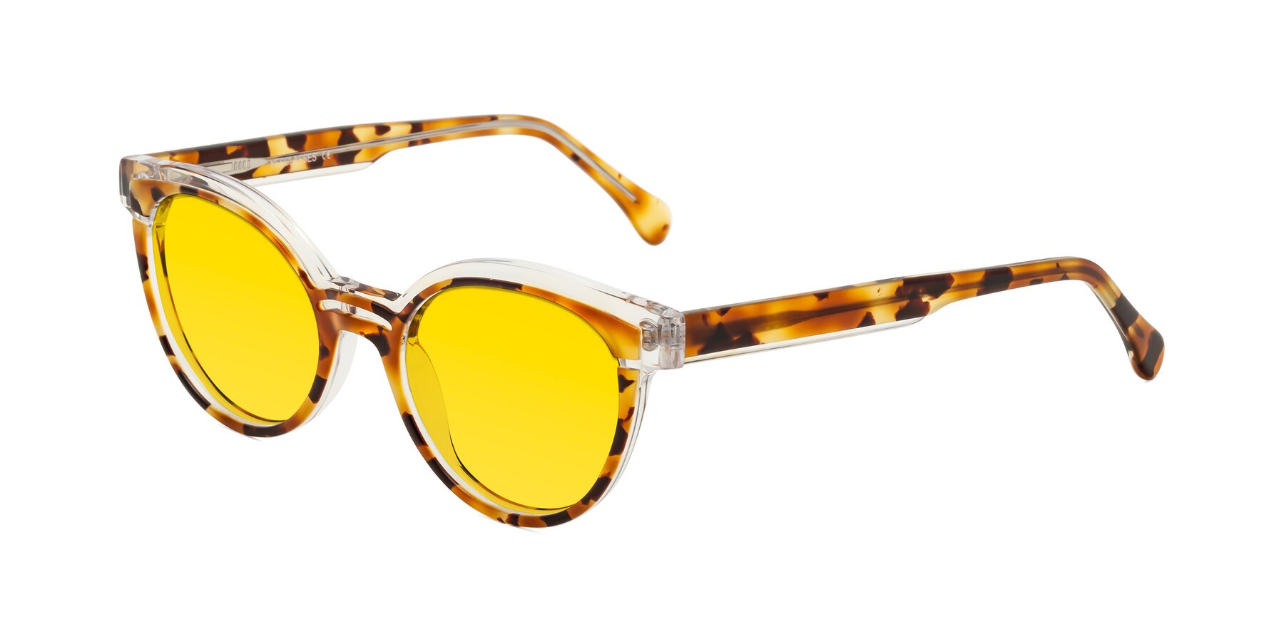 Angle of Forest in Ginger Tortoise with Yellow Tinted Lenses