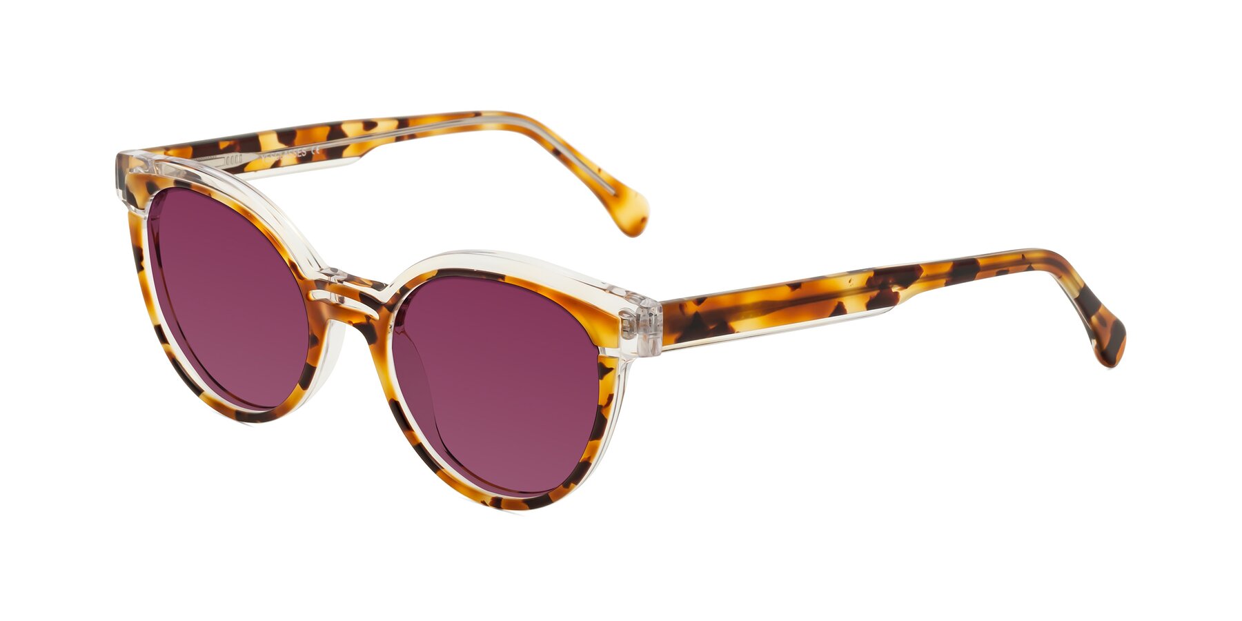 Angle of Forest in Ginger Tortoise with Wine Tinted Lenses