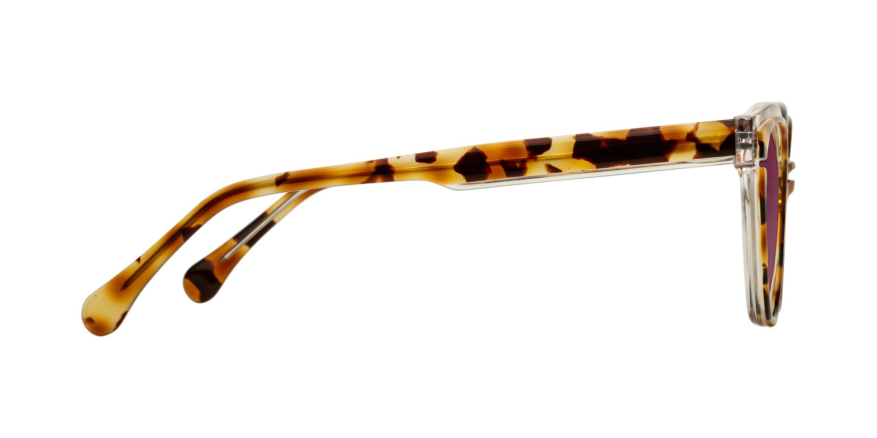 Side of Forest in Ginger Tortoise with Wine Tinted Lenses