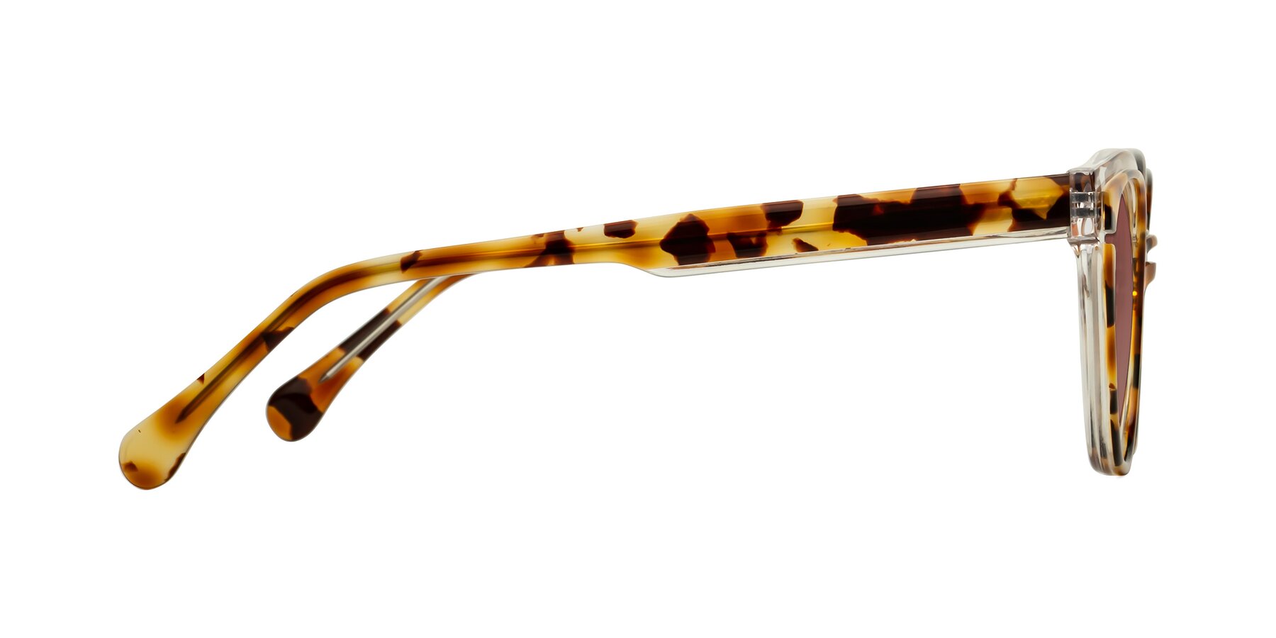 Side of Forest in Ginger Tortoise with Garnet Tinted Lenses