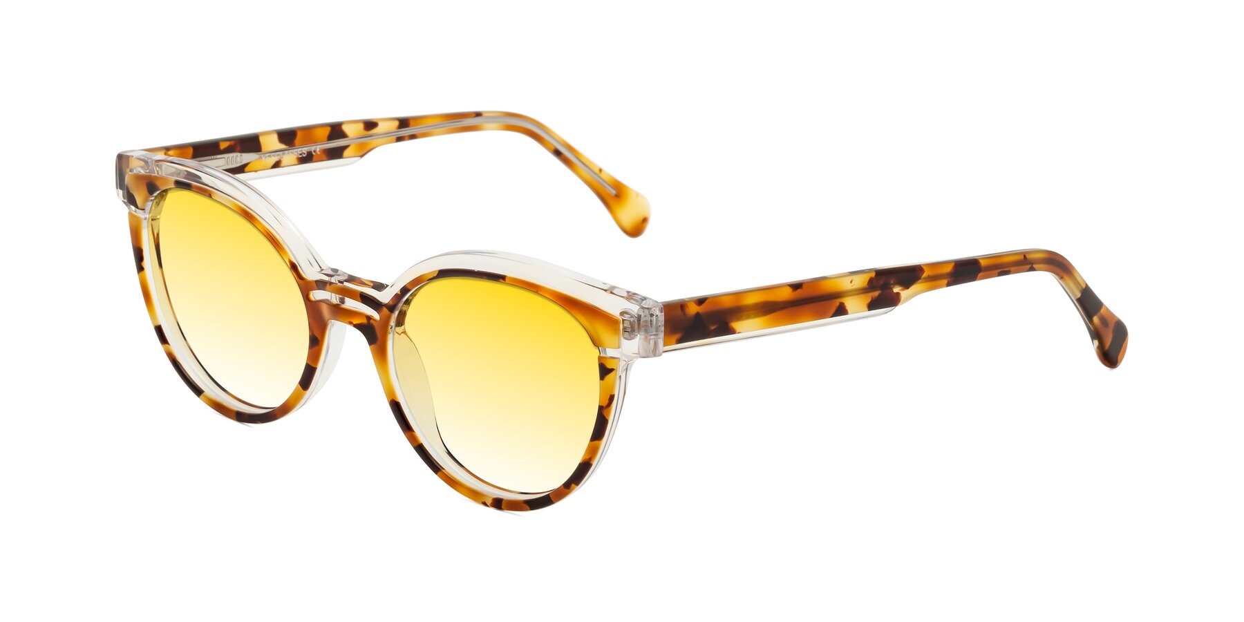 Angle of Forest in Ginger Tortoise with Yellow Gradient Lenses