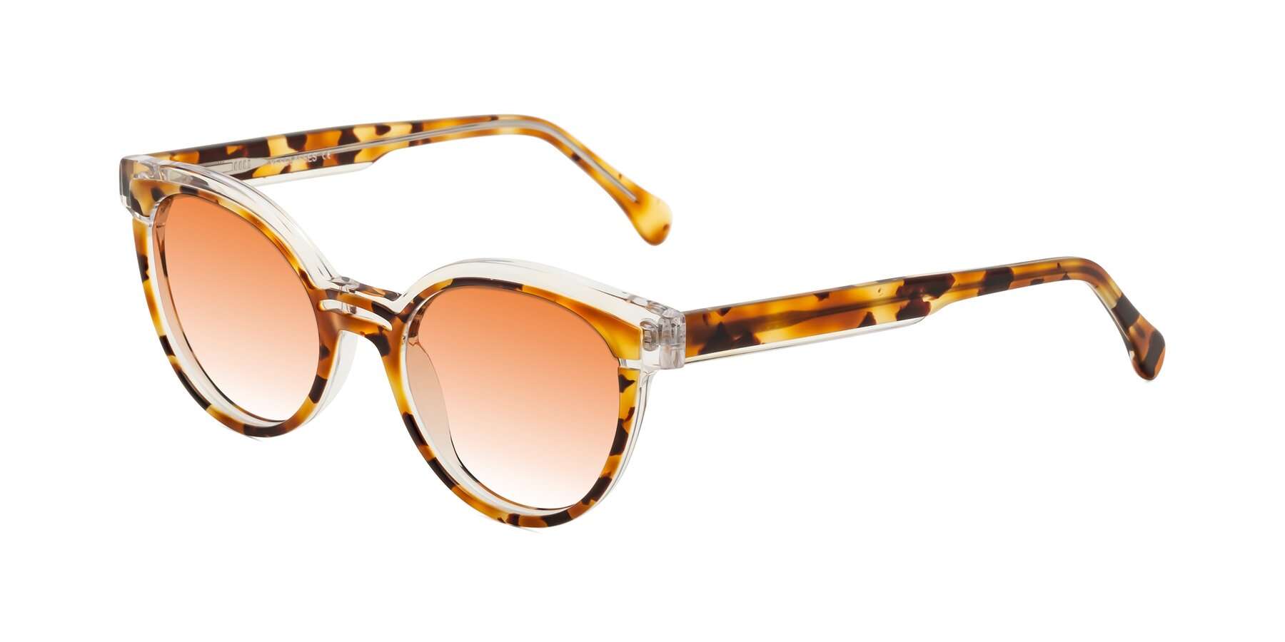Angle of Forest in Ginger Tortoise with Orange Gradient Lenses