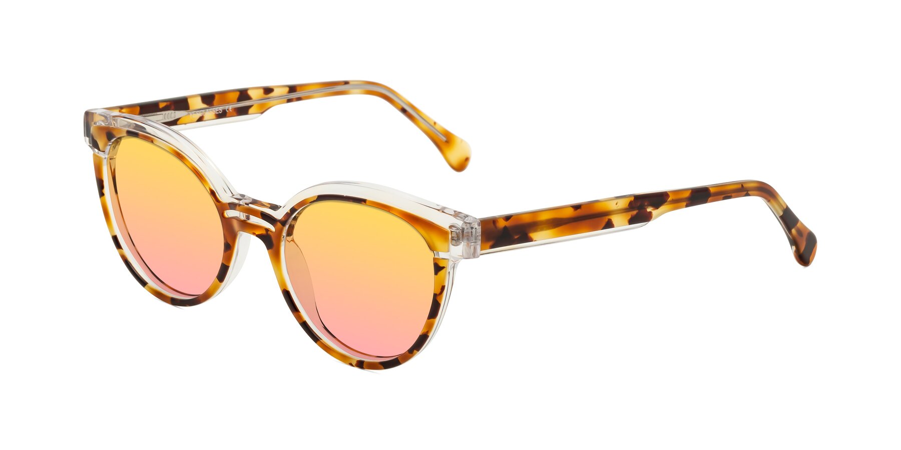 Angle of Forest in Ginger Tortoise with Yellow / Pink Gradient Lenses