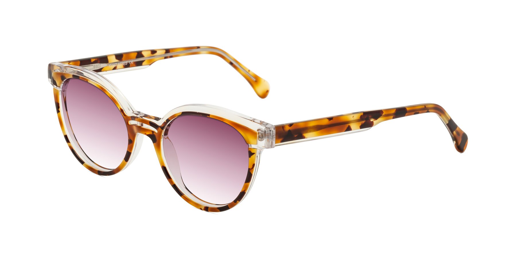 Angle of Forest in Ginger Tortoise with Wine Gradient Lenses