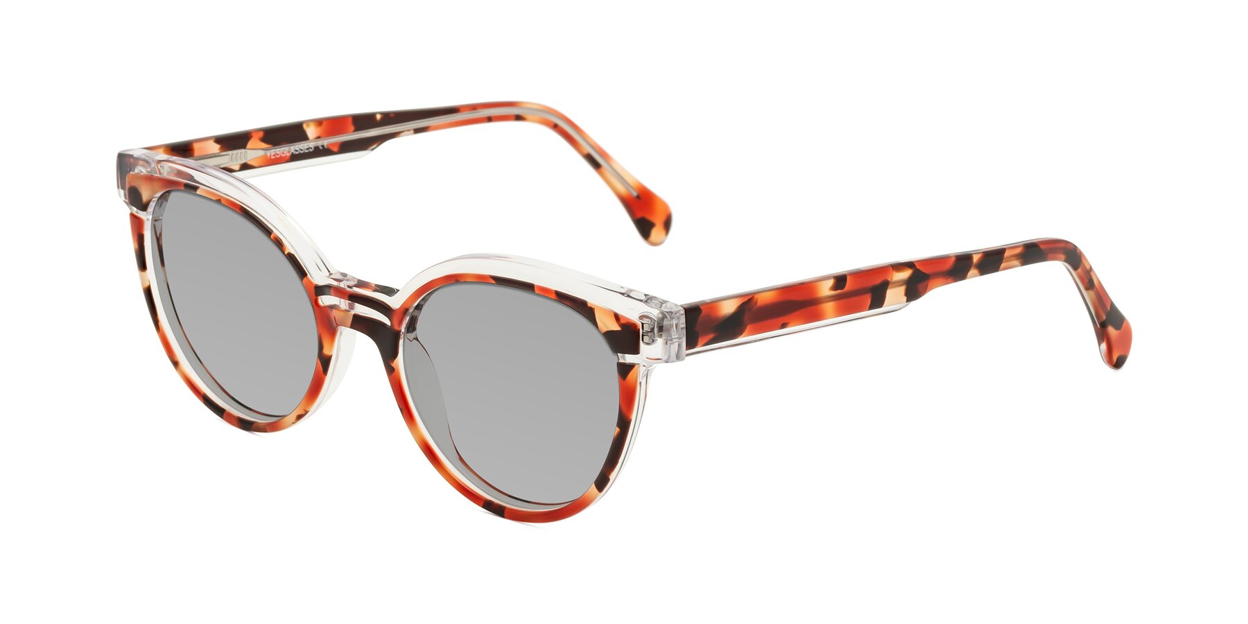 Angle of Forest in Vermillion Tortoise with Light Gray Tinted Lenses