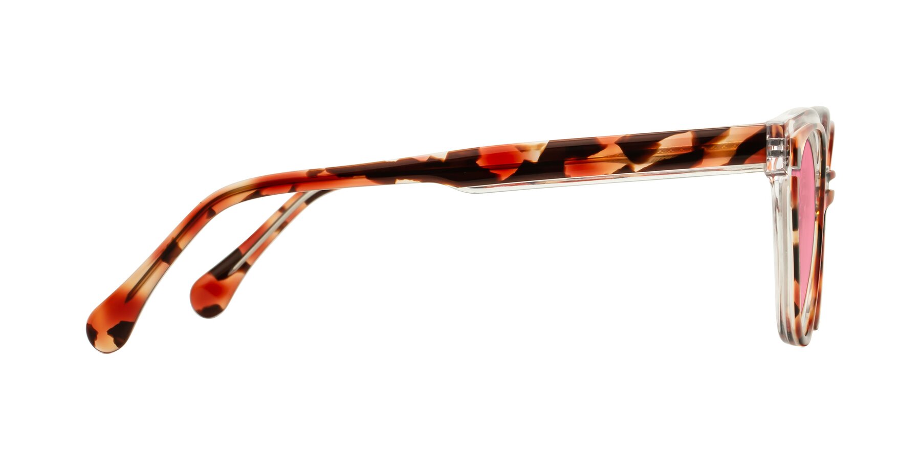 Side of Forest in Vermillion Tortoise with Pink Tinted Lenses