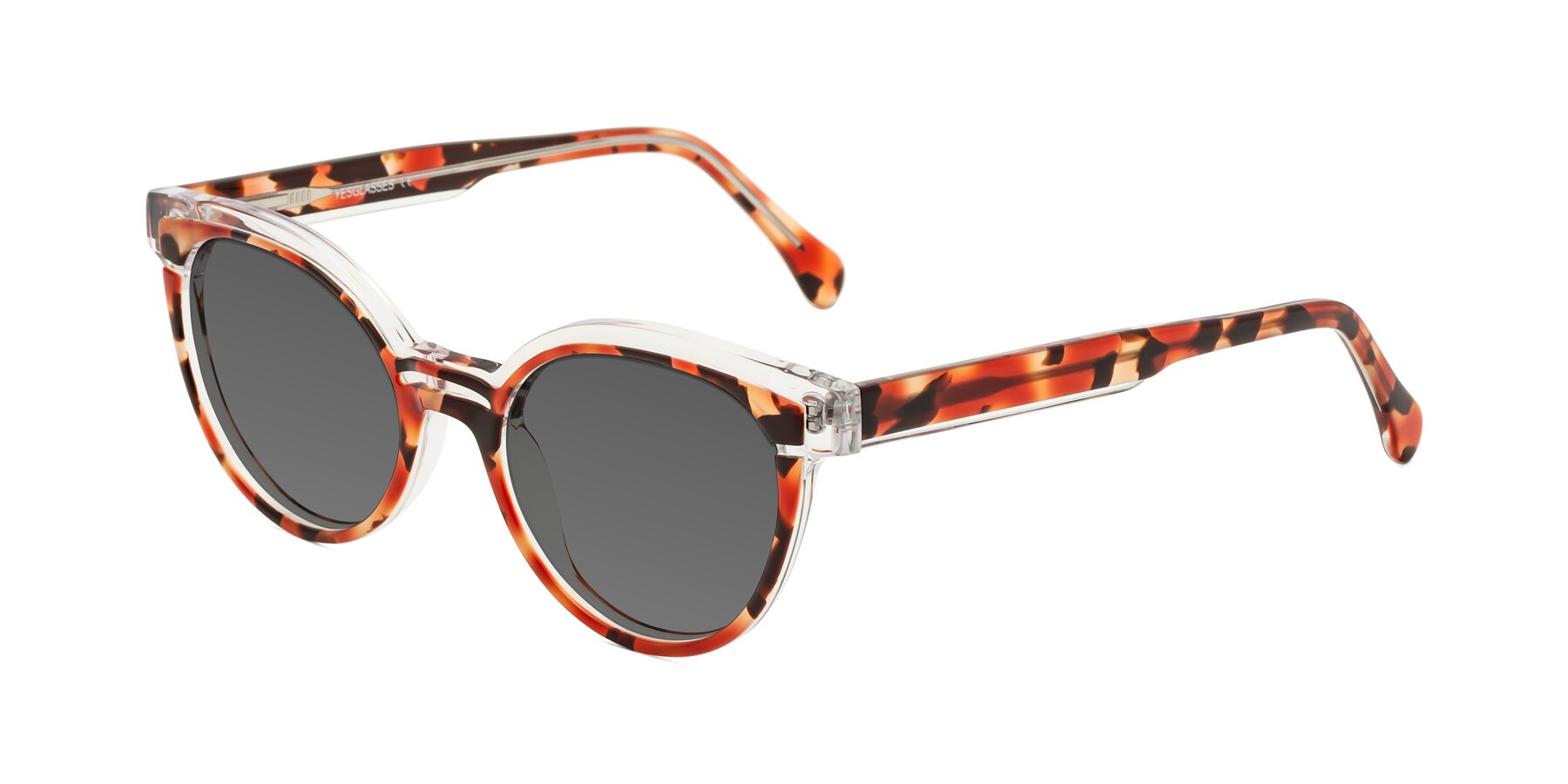 Angle of Forest in Vermillion Tortoise with Medium Gray Tinted Lenses