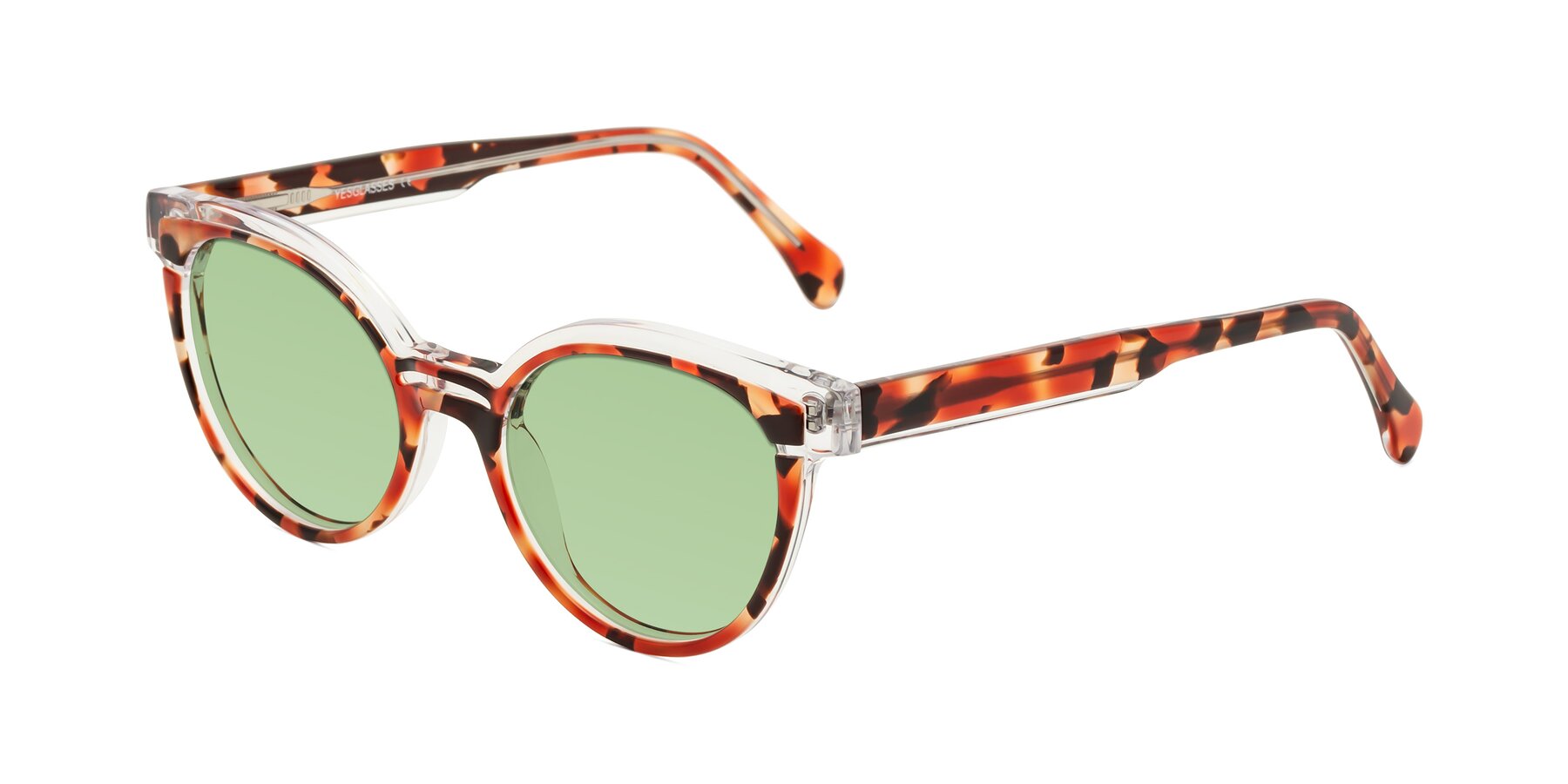 Angle of Forest in Vermillion Tortoise with Medium Green Tinted Lenses