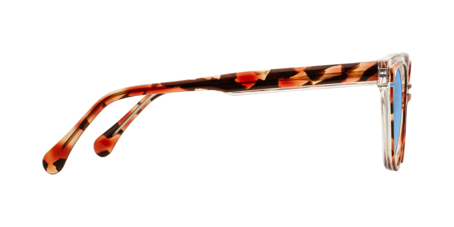 Side of Forest in Vermillion Tortoise with Medium Blue Tinted Lenses