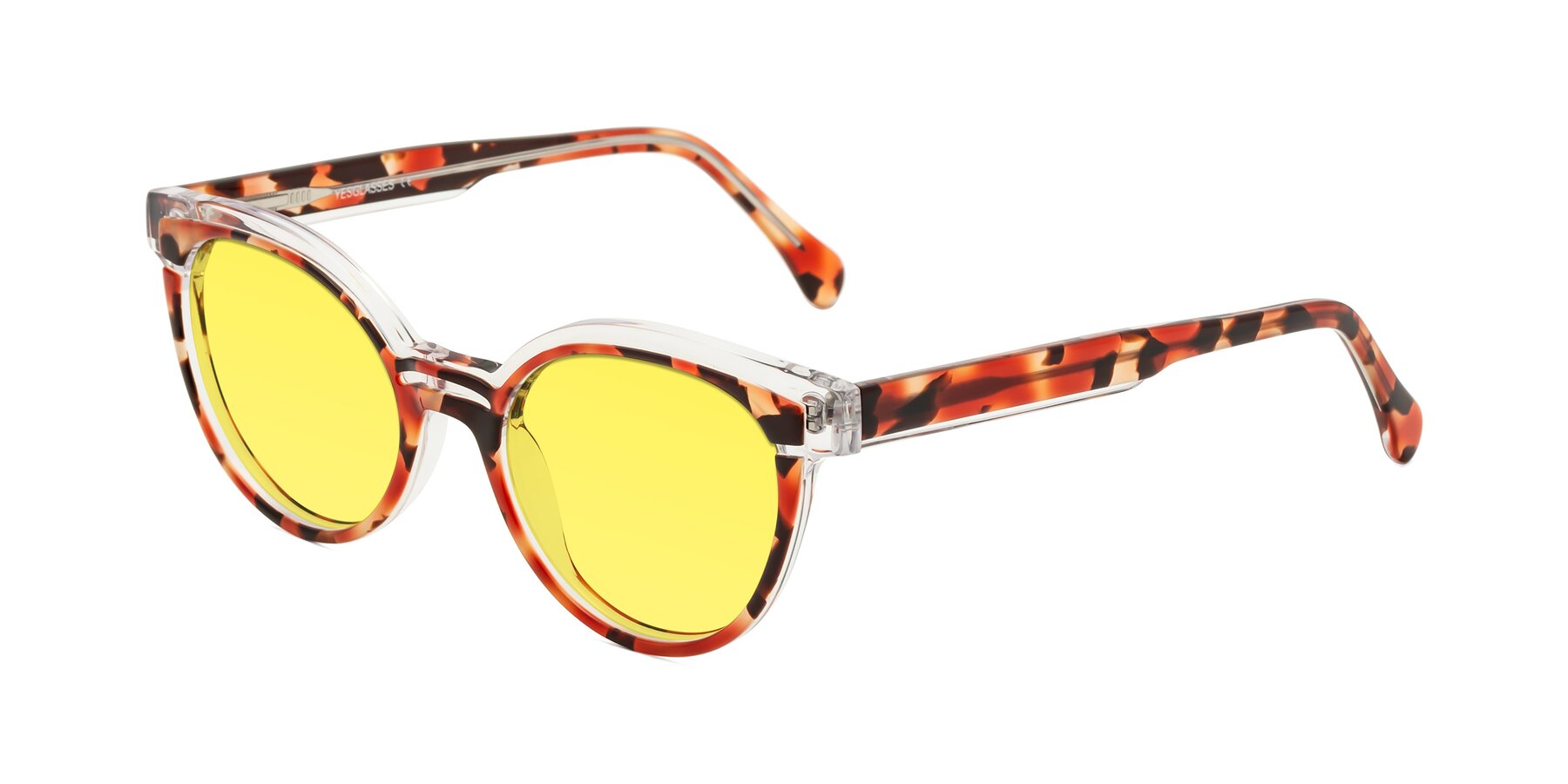 Angle of Forest in Vermillion Tortoise with Medium Yellow Tinted Lenses