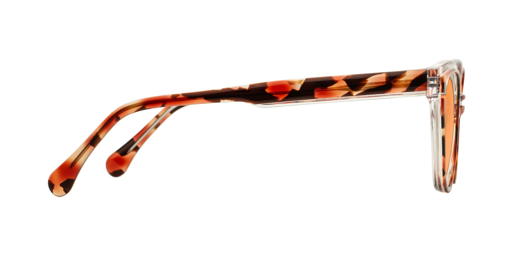 Side of Forest in Vermillion Tortoise with Medium Orange Tinted Lenses