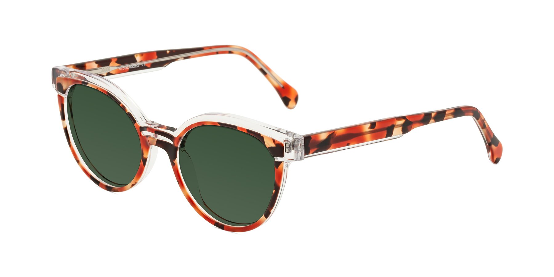 Angle of Forest in Vermillion Tortoise with Green Tinted Lenses