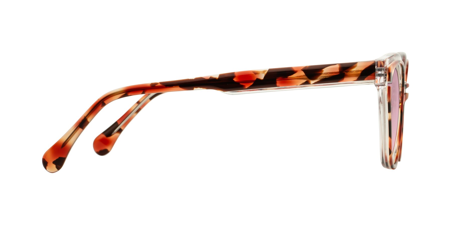 Side of Forest in Vermillion Tortoise with Light Wine Tinted Lenses