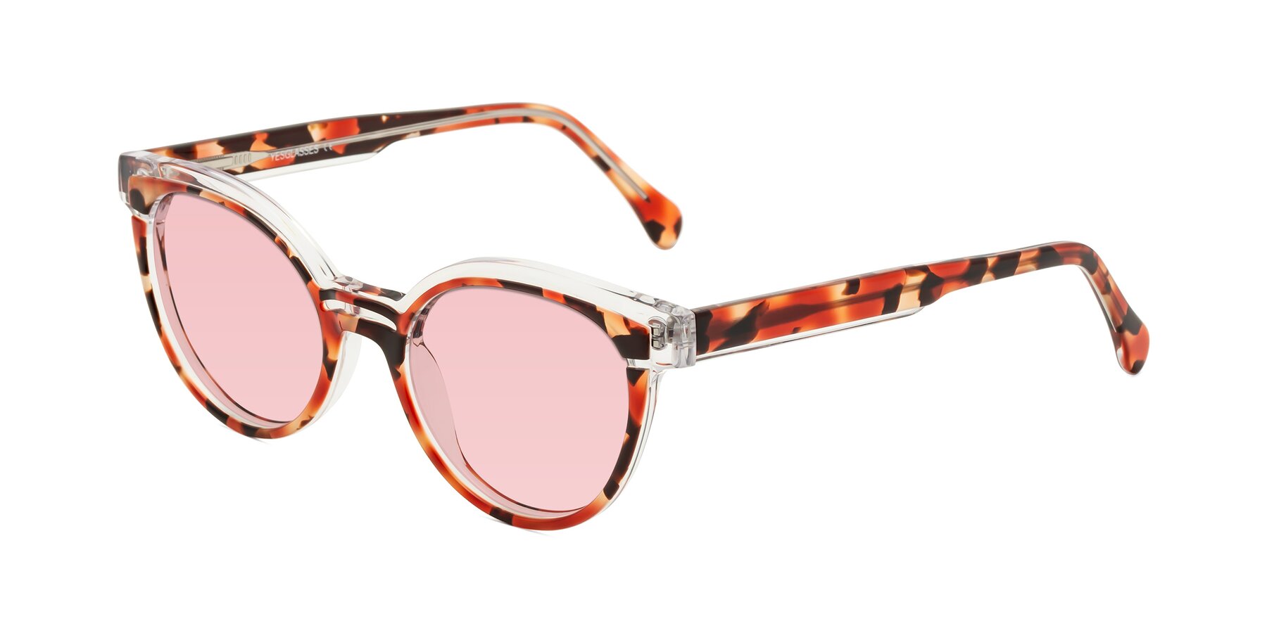 Angle of Forest in Vermillion Tortoise with Light Garnet Tinted Lenses